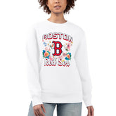 Boston Red Sox G-III 4Her by Carl Banks Women's Flowers Graphic Pullover Sweatshirt - MLB Pullover