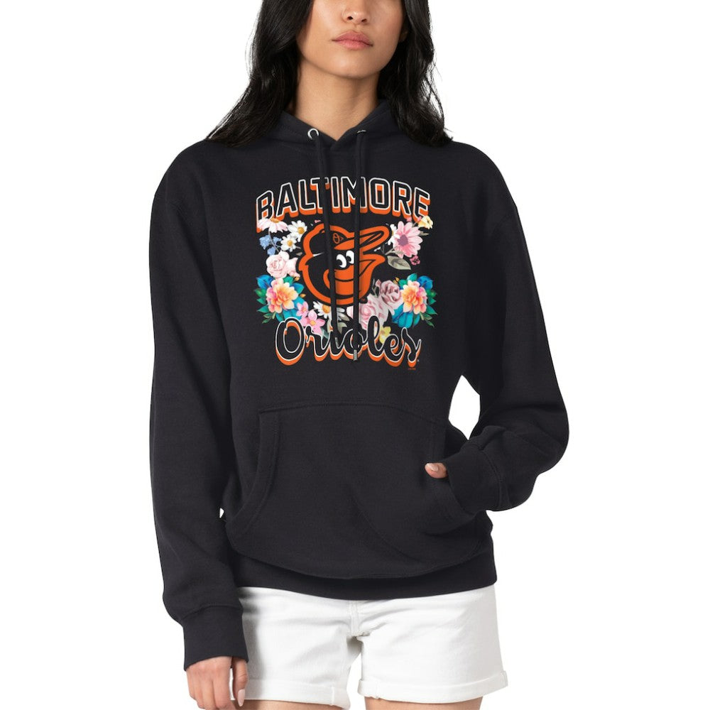 Baltimore Orioles G-III 4Her by Carl Banks Women's Flowers Graphic Pullover Hoodie - MLB Hoodies