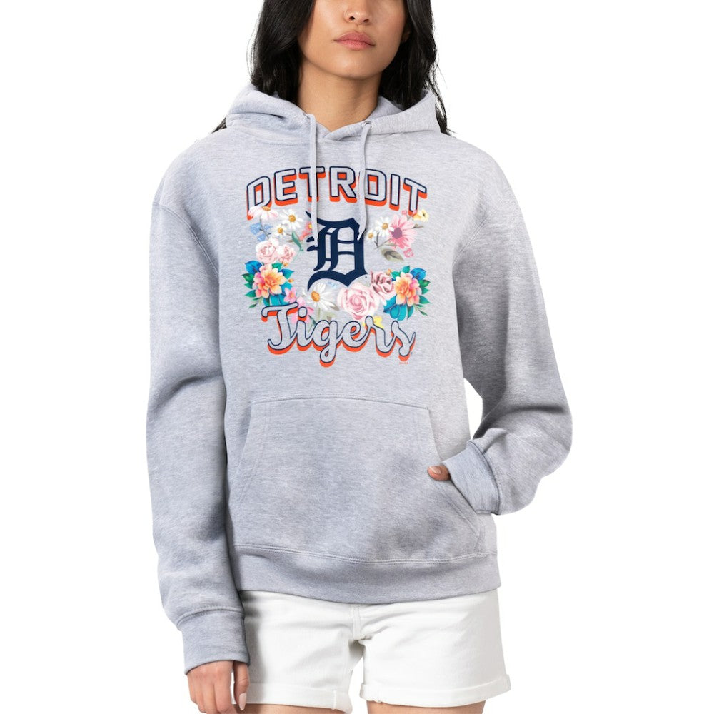 Detroit Tigers G-III 4Her by Carl Banks Women's Flowers Graphic Pullover Hoodie - MLB Hoodies