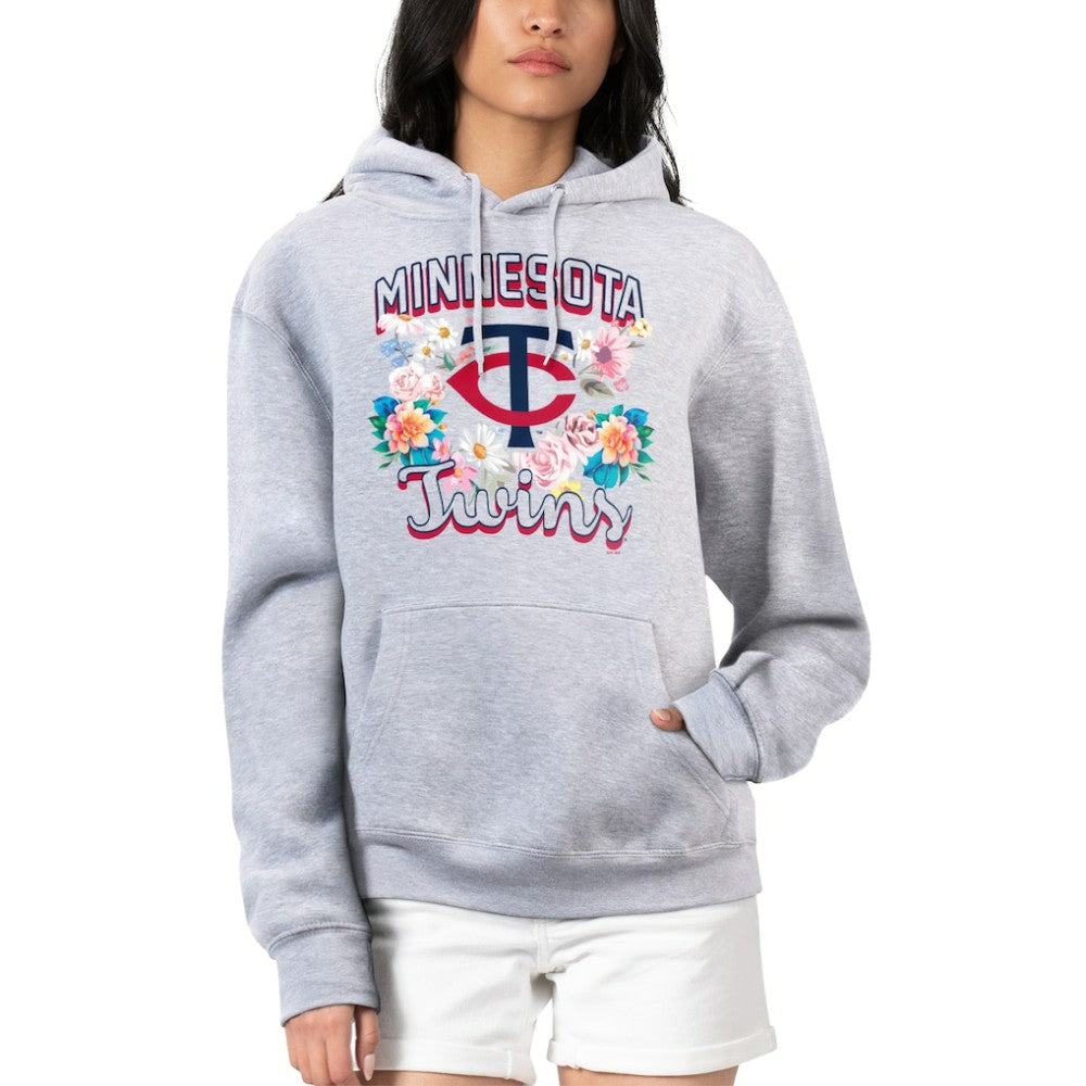 Minnesota Twins G-III 4Her by Carl Banks Women's Flowers Graphic Pullover Hoodie - MLB Hoodies