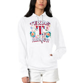 Texas Rangers G-III 4Her by Carl Banks Women's Flowers Graphic Pullover Hoodie - MLB Hoodies