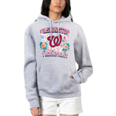 Washington Nationals G-III 4Her by Carl Banks Women's Flowers Graphic Pullover Hoodie - MLB Hoodies