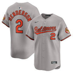 Gunnar Henderson Baltimore Orioles Nike Road Limited Player Jersey - MLB Jerseys