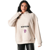Cream Sacramento Kings The Wild Collective Unisex Corduroy Tri-Blend Pullover Hoodie | NBA