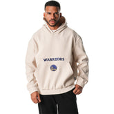 Cream Golden State Warriors The Wild Collective Unisex Corduroy Tri-Blend Pullover Hoodie sale | NBA