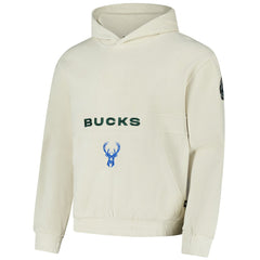 Cream Milwaukee Bucks The Wild Collective Unisex Corduroy Tri-Blend Pullover Hoodie | NBA