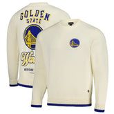 Cream Golden State Warriors The Wild Collective Unisex Jacquard Knit Pullover Sweater sale | NBA