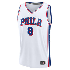 White Paul George Philadelphia 76ers Fast Break Replica Player Jersey | NBA
