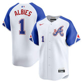 Ozzie Albies Atlanta Braves Nike City Connect Limited Jersey - MLB Jerseys