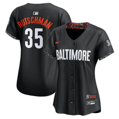 Adley Rutschman Baltimore Orioles Nike Women's City Connect Limited Jersey – Black - MLB Jerseys