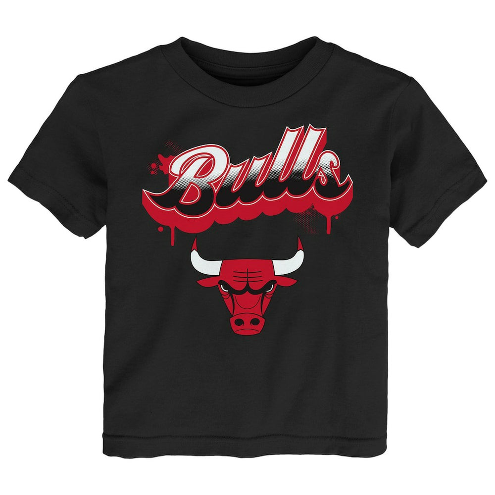 Black Chicago Bulls Youth Bubbly Script T-Shirt sale | NBA