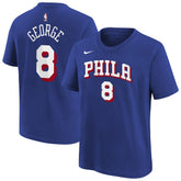 Royal Paul George Philadelphia 76ers Youth Icon Name & Number T-Shirt | NBA