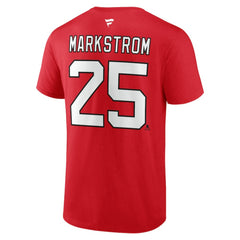 Jacob Markstrom New Jersey Devils Fanatics Authentic Stack Name & Number T-Shirt - NHL T-shirts