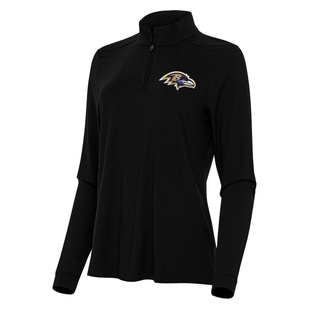 Baltimore Ravens Antigua Women's Intent Quarter-Zip Sweatshirt | NFL New