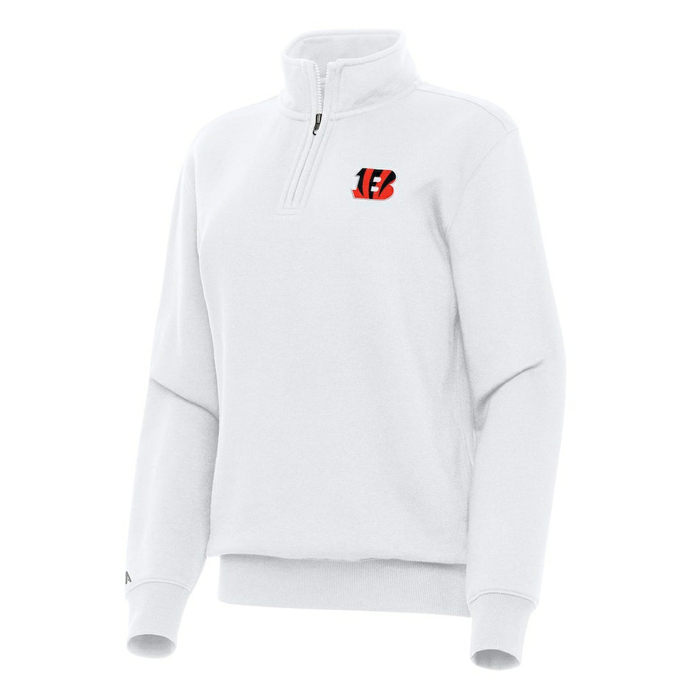Cincinnati Bengals Antigua Women's Victory Quarter-Zip Top | NFL New