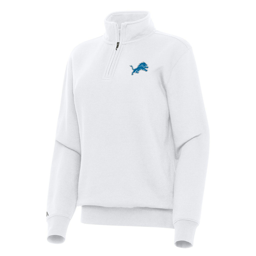 Detroit Lions Antigua Women's Victory Quarter-Zip Top | NFL Online