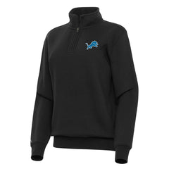 Detroit Lions Antigua Women's Victory Quarter-Zip Top | NFL Outlet
