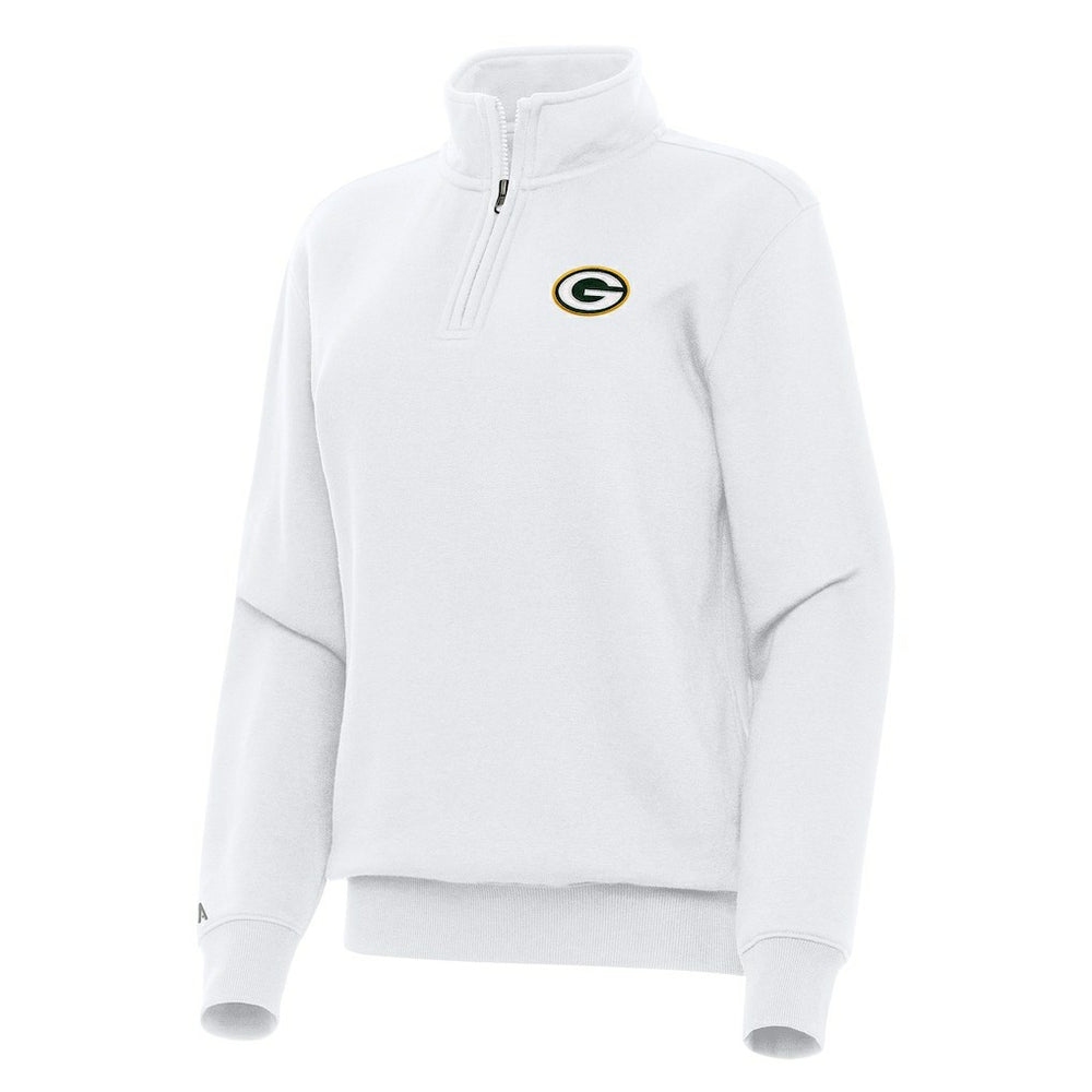 Green Bay Packers Antigua Women's Victory Quarter-Zip Top | NFL Discount