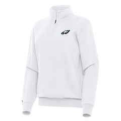 Philadelphia Eagles Antigua Women's Victory Quarter-Zip Top | NFL New