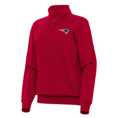 New England Patriots Antigua Women's Victory Quarter-Zip Top | NFL Near me