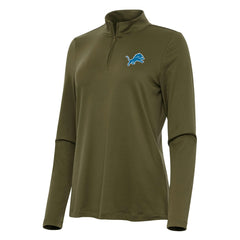 Detroit Lions Antigua Women's Reprocess Quarter-Zip Top | NFL On sale