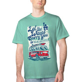 Los Angeles Dodgers Margaritaville Bus Waves Graphic T-Shirt - MLB T-shirts