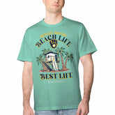 Milwaukee Brewers Margaritaville Beach Hut Graphic T-Shirt - MLB T-shirts