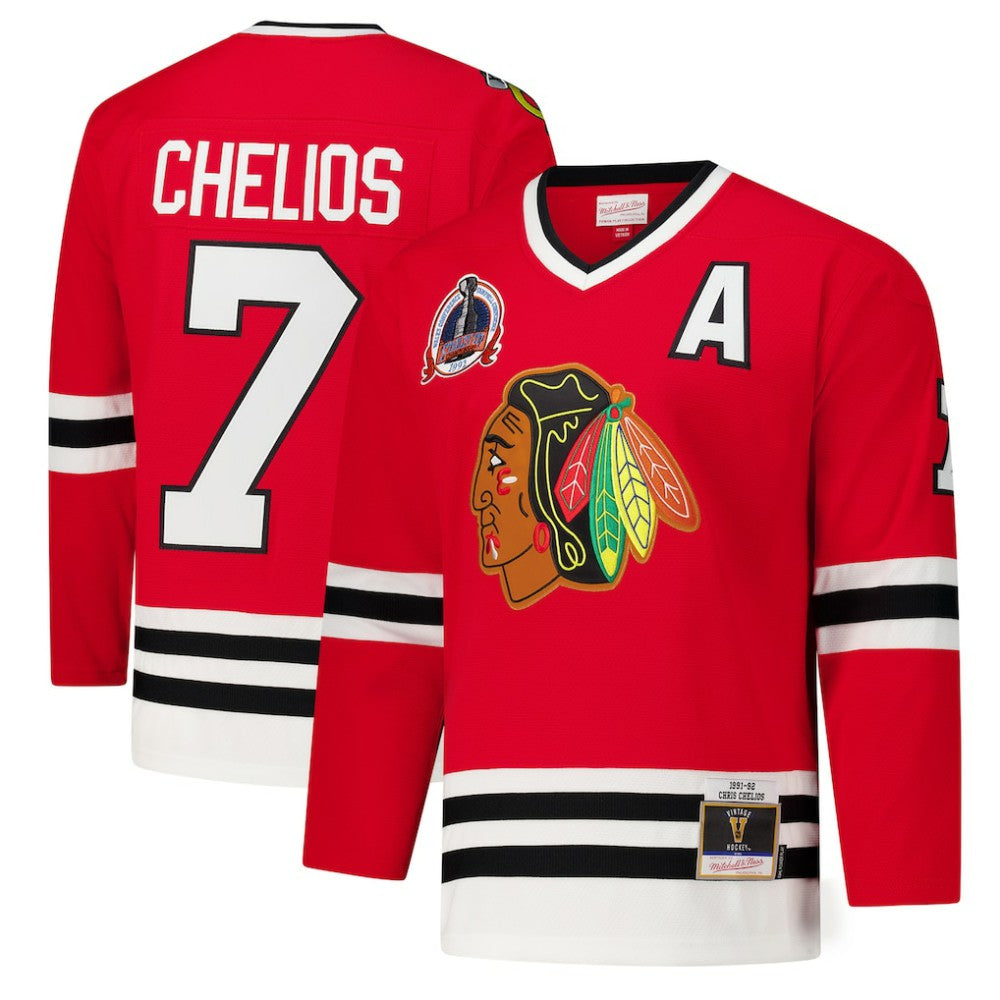 Chris Chelios Chicago Blackhawks 1991-92 Power Play Jersey - NHL Jerseys