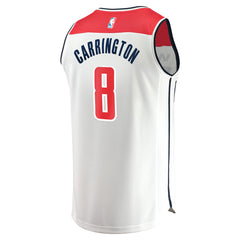 White Carlton Carrington Washington Wizards Fast Break Replica Player Jersey | NBA