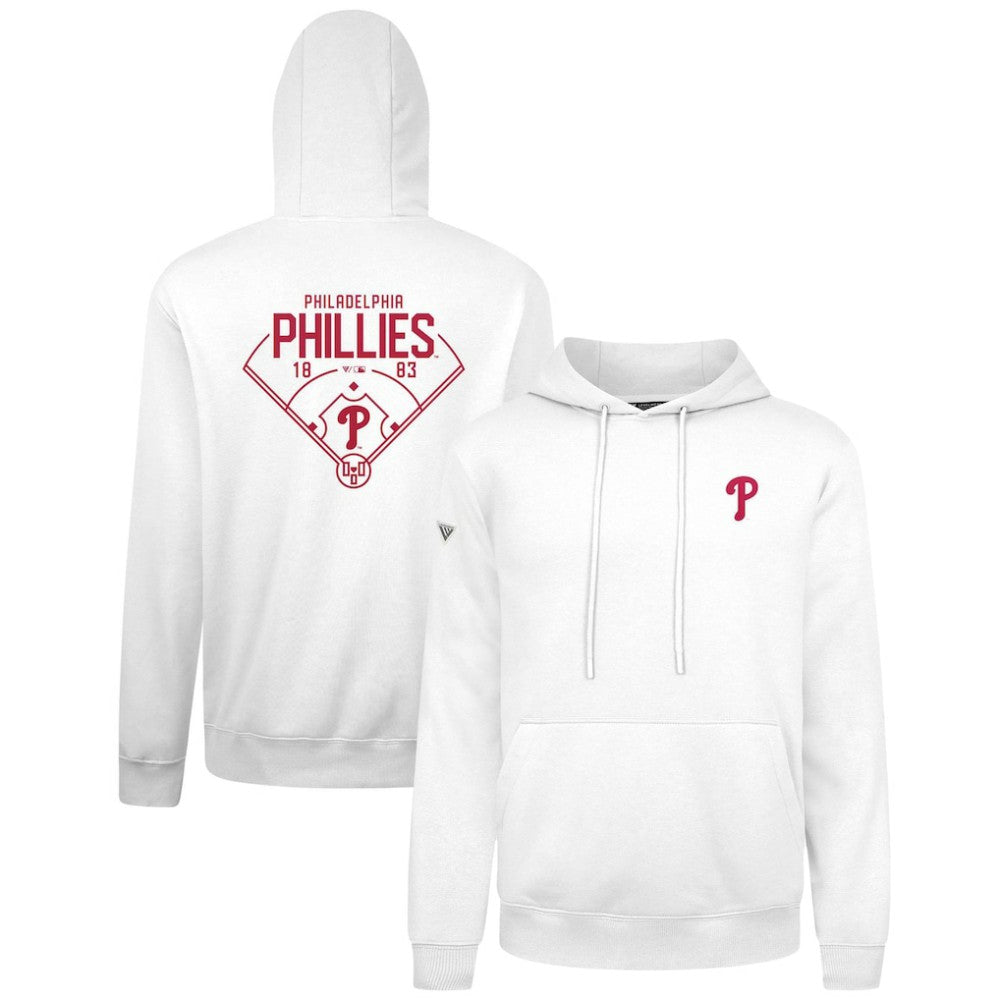 Philadelphia Phillies Levelwear Podium Primary Pullover Hoodie - MLB Hoodies