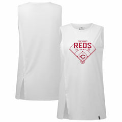 Cincinnati Reds Levelwear Women's Influx Home Field Tank Top - MLB Tanks