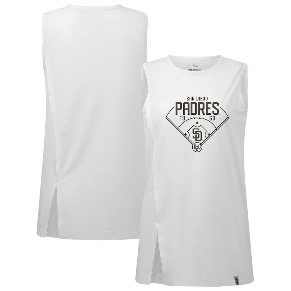 San Diego Padres Levelwear Women's Influx Home Field Tank Top - MLB Tanks