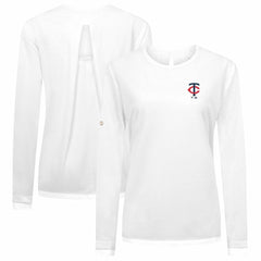 Minnesota Twins Levelwear Women's Sequoia Primary Logo Long Sleeve T-Shirt - MLB T-shirts