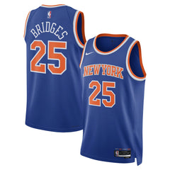Blue Mikal Bridges New York Knicks Unisex 2024 Offseason Addition Swingman Jersey | NBA