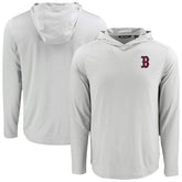 Boston Red Sox Cutter & Buck Coastline Epic Comfort Recycled Eco Hoodie Long Sleeve T-Shirt - MLB Hoodies