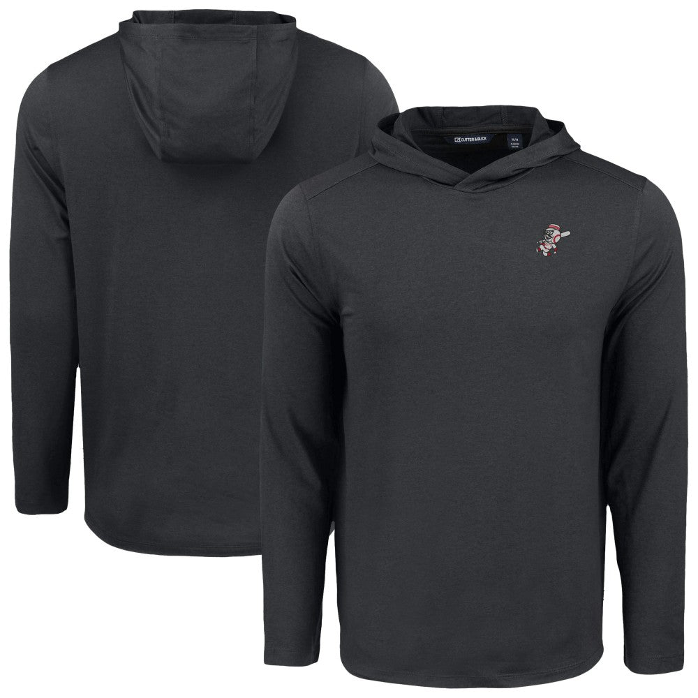 Cincinnati Reds Cutter & Buck Coastline Epic Comfort Recycled Eco Hoodie Long Sleeve T-Shirt - MLB Hoodies