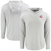 Cincinnati Reds Cutter & Buck Coastline Epic Comfort Recycled Eco Hoodie Long Sleeve T-Shirt - MLB Hoodies