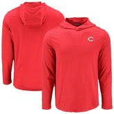 Cincinnati Reds Cutter & Buck Coastline Epic Comfort Recycled Eco Hoodie Long Sleeve T-Shirt - MLB Hoodies