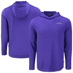 Colorado Rockies Cutter & Buck Coastline Epic Comfort Recycled Eco Hoodie Long Sleeve T-Shirt - MLB Hoodies