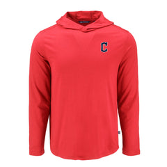 Cleveland Guardians Cutter & Buck Coastline Epic Comfort Recycled Eco Hoodie Long Sleeve T-Shirt - MLB Hoodies