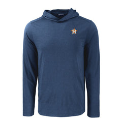 Houston Astros Cutter & Buck Coastline Epic Comfort Recycled Eco Hoodie Long Sleeve T-Shirt - MLB Hoodies