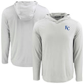 Kansas City Royals Cutter & Buck Coastline Epic Comfort Recycled Eco Hoodie Long Sleeve T-Shirt - MLB Hoodies