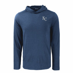 Kansas City Royals Cutter & Buck Coastline Epic Comfort Recycled Eco Hoodie Long Sleeve T-Shirt - MLB Hoodies