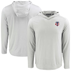 Minnesota Twins Cutter & Buck Coastline Epic Comfort Recycled Eco Hoodie Long Sleeve T-Shirt - MLB Hoodies