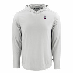 Los Angeles Angels Cutter & Buck Coastline Epic Comfort Recycled Eco Hoodie Long Sleeve T-Shirt - MLB Hoodies