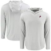 Philadelphia Phillies Cutter & Buck Coastline Epic Comfort Recycled Eco Hoodie Long Sleeve T-Shirt - MLB Hoodies