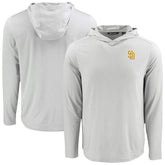 San Diego Padres Cutter & Buck Coastline Epic Comfort Recycled Eco Hoodie Long Sleeve T-Shirt - MLB Hoodies