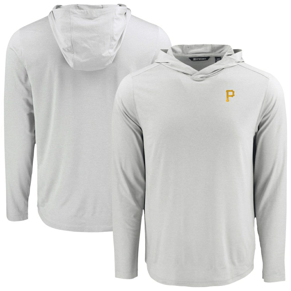 Pittsburgh Pirates Cutter & Buck Coastline Epic Comfort Recycled Eco Hoodie Long Sleeve T-Shirt - MLB Hoodies