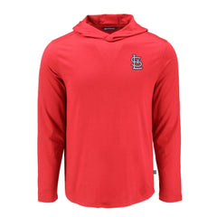 St. Louis Cardinals Cutter & Buck Coastline Epic Comfort Recycled Eco Hoodie Long Sleeve T-Shirt - MLB Hoodies