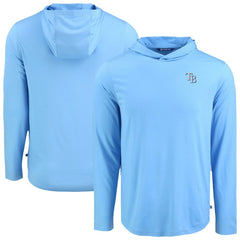 Tampa Bay Rays Cutter & Buck Coastline Epic Comfort Recycled Eco Hoodie Long Sleeve T-Shirt - MLB Hoodies